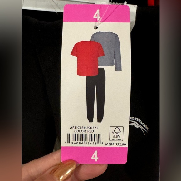 Reebok 3 pc boys set sz 4 NWT - Picture 4 of 11